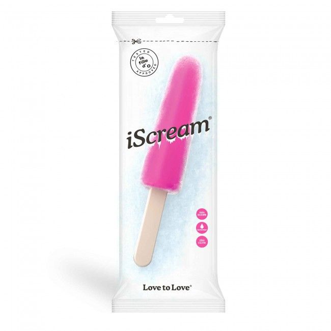 Ярко-розовый фаллоимитатор iScream Dildo - 22,5 см.