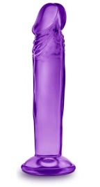 Фиолетовый анальный фаллоимитатор Sweet N Small 6 Inch Dildo With Suction Cup - 16,5 см.