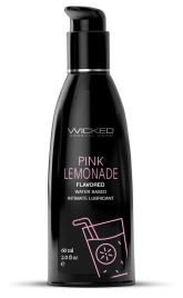 Лубрикант с ароматом розового лимонада Wicked Aqua Pink Lemonade - 60 мл.