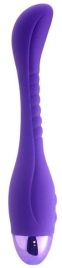 Фиолетовый вибратор INDULGENCE Slender G Vibe - 21 см.