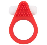 Красное эрекционное кольцо LIT-UP SILICONE STIMU RING 1 RED