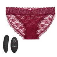 Кружевные трусики с клиторальным вибратором Remote Control Panty Set L/XL