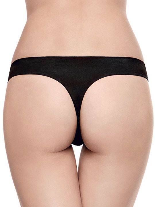 Изящные непрозрачные женские трусики-стринги