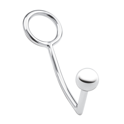 Кольцо на пенис с анальным стимулятором Stainless Steel Anal Hook   Cock Ring