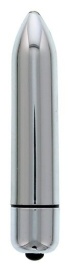 Серебристый мини-вибратор CLIMAX BULLET - 8,5 см.