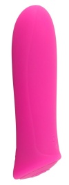 Розовый мини-вибромассажер Rechargeable Power - 8,5 см.
