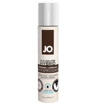 Водно-масляный лубрикант с охлаждающим эффектом JO Silicone free Hybrid Lubricant COOLING  - 30 мл.