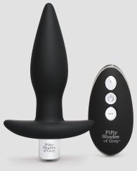 Черная вибровтулка Relentless Vibrations Remote Control Butt Plug - 11,4 см.