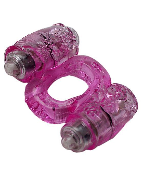 Эрекционное кольцо с 2 виброэлементами