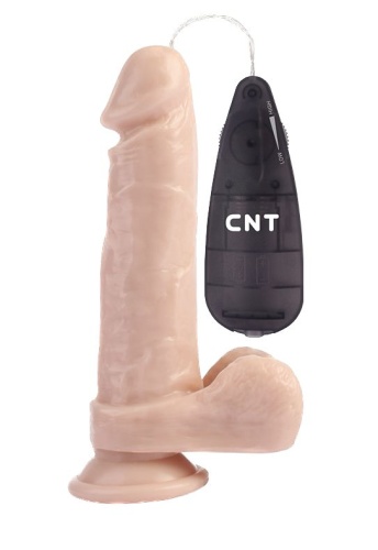 Телесный вибратор 7.8 Stud Realistic Dildo - 20 см.