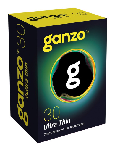 Супертонкие презервативы Ganzo Ultra thin - 30 шт.