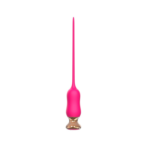 Розовый тонкий стимулятор Nipple Vibrator - 23 см.