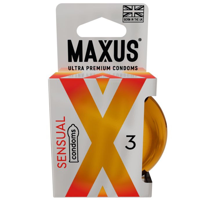 Презервативы анатомической формы Maxus Sensual - 3 шт.