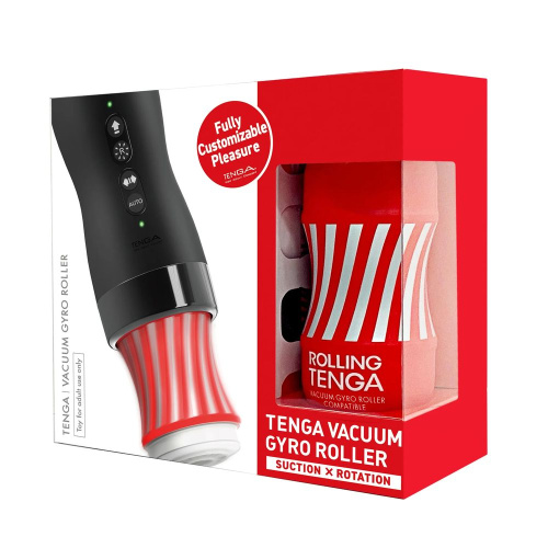 Набор Tenga Vacuum Gyro Roller 3s: мастурбатор и устройство для вращения и создания вакуума