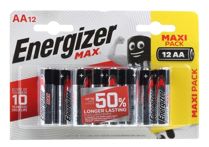 Батарейки Energizer MAX AA/LR6 1.5V - 12 шт.