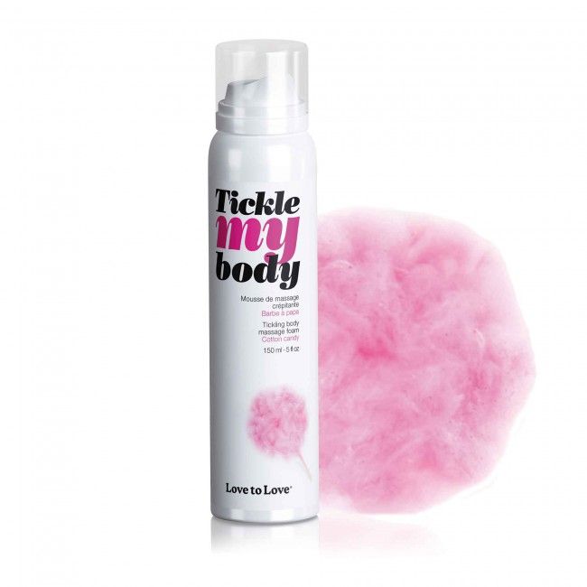 Массажная хрустящая пенка Tickle My Body Cotton Candy с ароматом сладкой ваты - 150 мл.