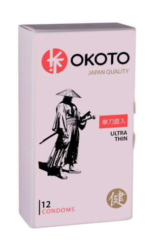 Тонкие презервативы OKOTO Ultra Thin - 12 шт.