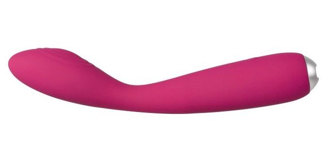 Ярко-розовый G-стимулятор IRIS Clitoral   G-spot Vibrator - 18 см.