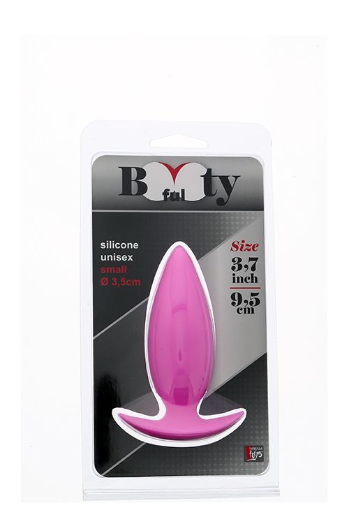 Розовая анальная пробка BOOTYFUL ANAL PLUG SMALL PINK - 9,5 см.