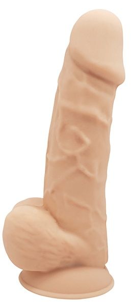 Телесный реалистичный фаллоимитатор DILDO 8.5INCH FLESH - 21,6 см.