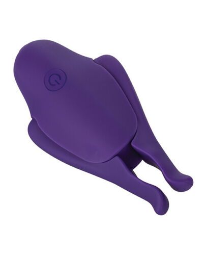 Фиолетовые виброзажимы для сосков Nipple Play Rechargeable Nipplettes