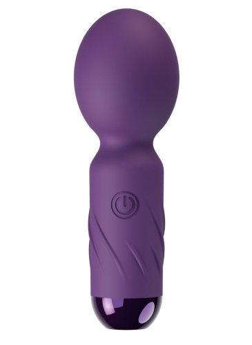 Фиолетовый мини-wand вибратор для стимуляции эрогенных зон