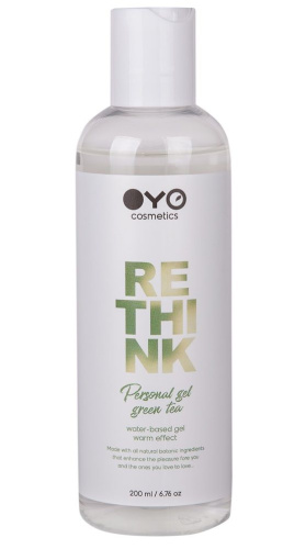 Увлажняющий гель на водной основе с согревающим эффектом OYO Personal Gel Green Tea - 200 мл. FFF