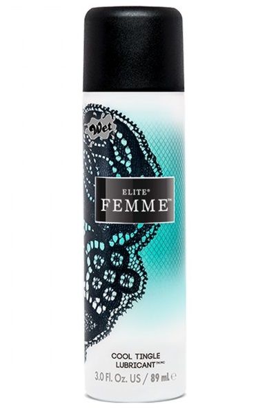 Возбуждающий гибридный лубрикант Wet Elite Femme Cool Tingle - 89 мл.