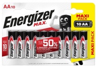 Батарейки Energizer MAX AA/LR6 1.5V - 10 шт.