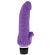 Фиолетовый вибратор с лепестками в основании PURRFECT SILICONE CLASSIC 7INCH PURPLE - 18 см.