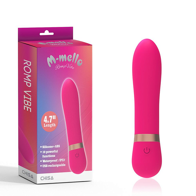 Розовый мни-вибратор Romp Vibe - 11,9 см.