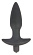 Черная коническая анальная вибровтулка Erokay - 11 см.