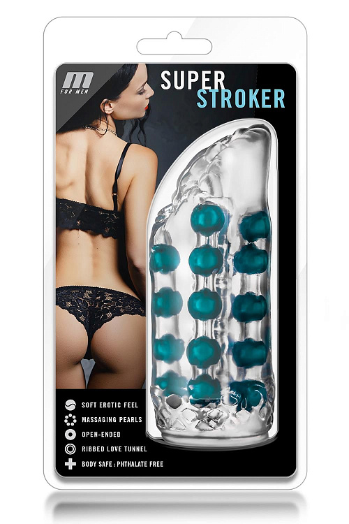 Прозрачный мастурбатор-вагина Super Stroker