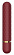 Бордовый мини-вибратор Lizzy с ромбовидным рельефом - 12,7 см.