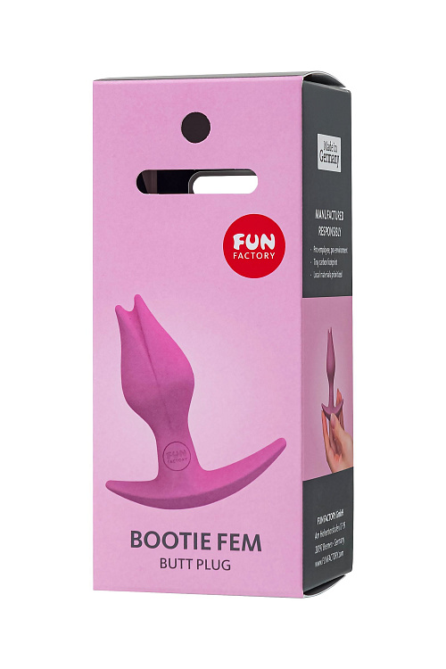 Розовый анальный стимулятор Bootie Fem - 8,5 см.