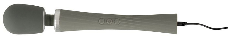 Серый жезловый вибратор Super Strong Wand Vibrator