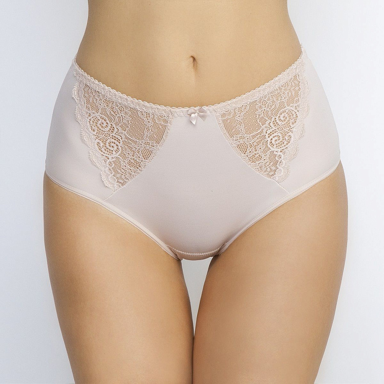 Трусы-макси с кружевными вставками-треугольниками