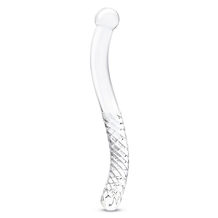 Стеклянный фаллоимитатор 11’’ Glass Pelvic Wand Double Ended - 28 см.