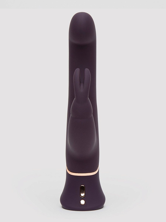 Фиолетовый вибратор-кролик Greedy Girl G-Spot Stroker Rabbit Vibrator - 24,1 см.