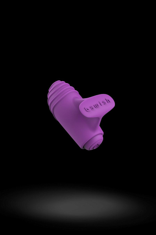 Фиолетовый вибростимулятор на пальчик Bteased Basic Finger Vibrator