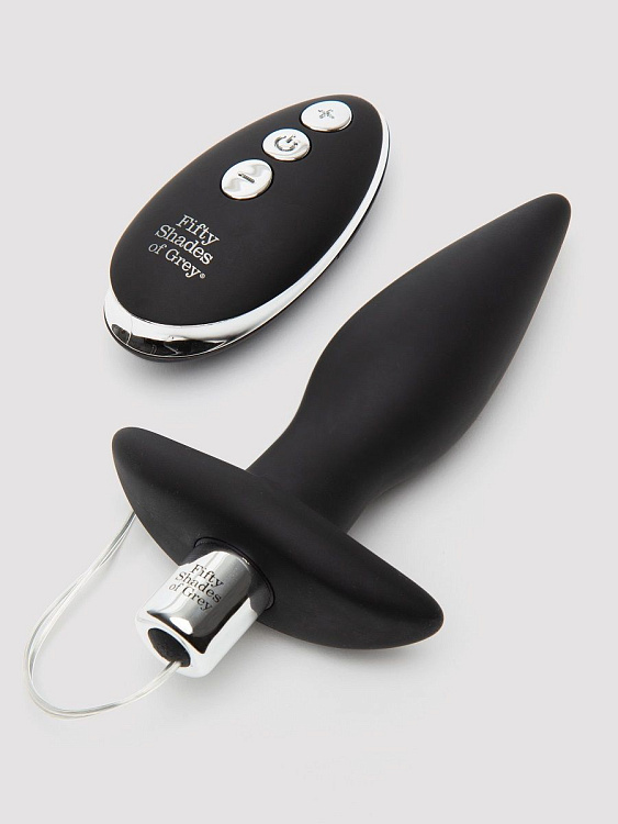 Черная вибровтулка Relentless Vibrations Remote Control Butt Plug - 11,4 см.