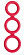 Красное тройное эрекционное кольцо Triad Cock Ring