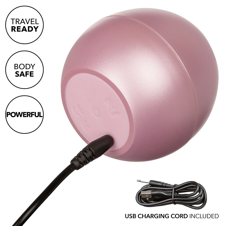 Розовый вибромассажер Opal Smooth Massager