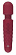Красный вибромассажер Dashing Wand - 21 см.