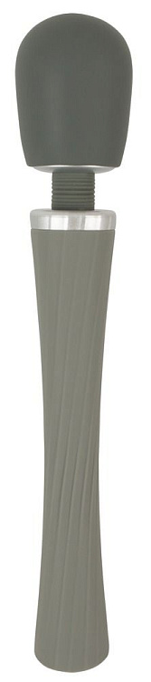 Серый жезловый вибратор Super Strong Wand Vibrator