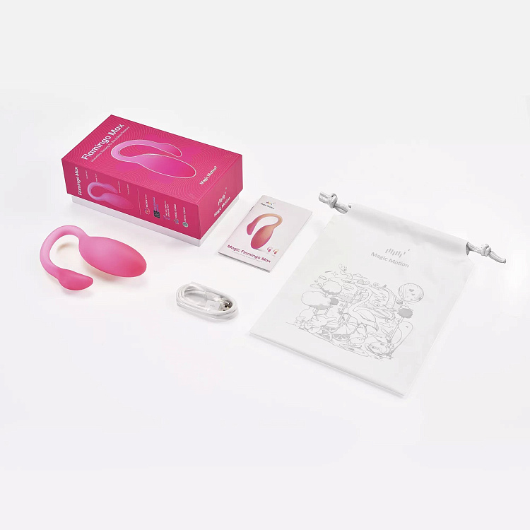 Розовый вибратор Magic Motion Flamingo Max