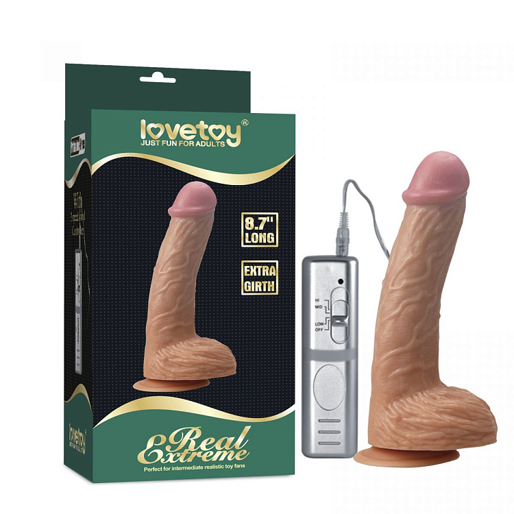 Кофейный вибратор Real Extreme Extra Girth 8.7 - 22 см.