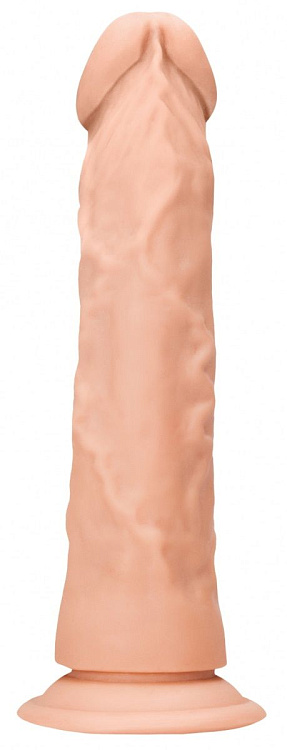 Телесный фаллоимитатор Realistic Dildo с трусиками - 26,7 см.