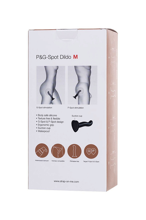 Черный стимулятор для пар P G-Spot Dildo Size XL - 19,8 см.