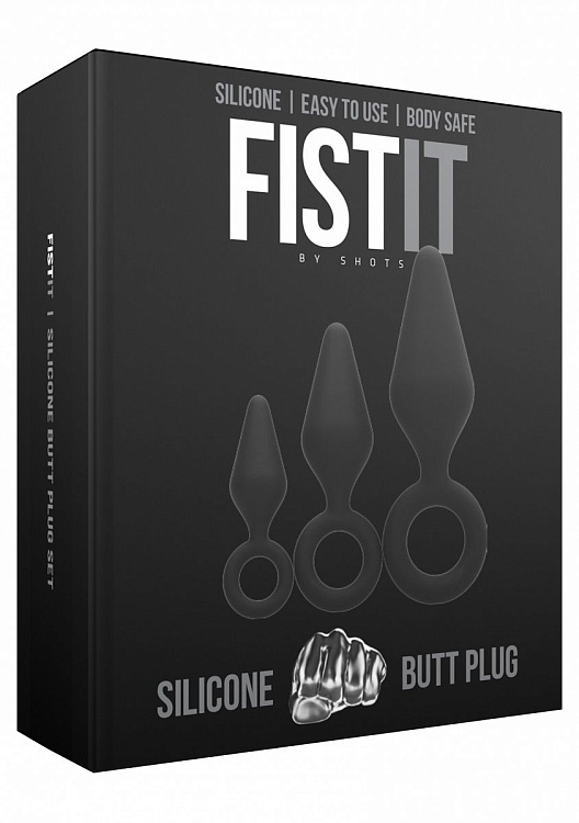 Набор из 3 анальных пробок Silicone Butt Plug Set
